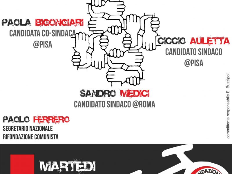 Martedi 21 alla Leopolda la rete delle città solidali: Medici, Vigni, Auletta, Bigongiari, Ferrero.