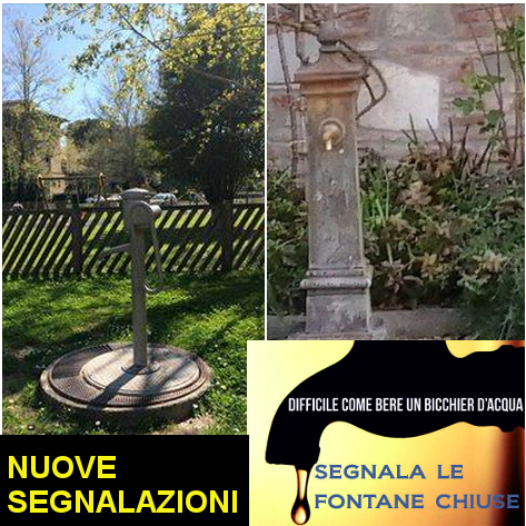 Continuano ad arrivare segnalazioni sulle fontanelle di Pisa chiuse