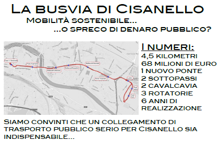 “Progetto Busvia di Cisanello: ma serve davvero?” Incontro pubblico il 4 Marzo 2016