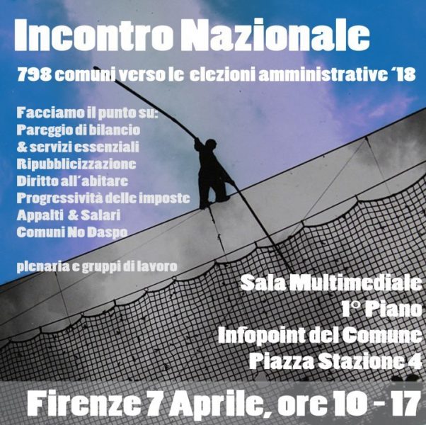 Verso le elezioni amministrative 2018, sabato 7 aprile a Firenze