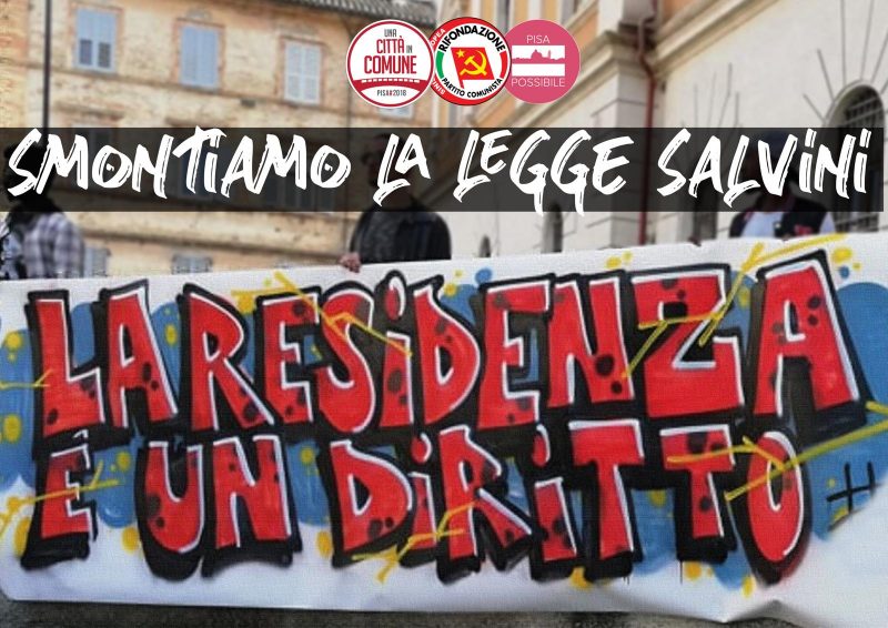 Diritti in Comune: “Diffidiamo il sindaco di Pisa a negare l’iscrizione anagrafica ai richiedenti asilo”