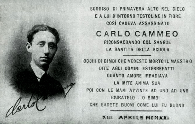 Cento anni dall’assassinio di Carlo Cammeo per mano fascista. L’omaggio di Una città in comune