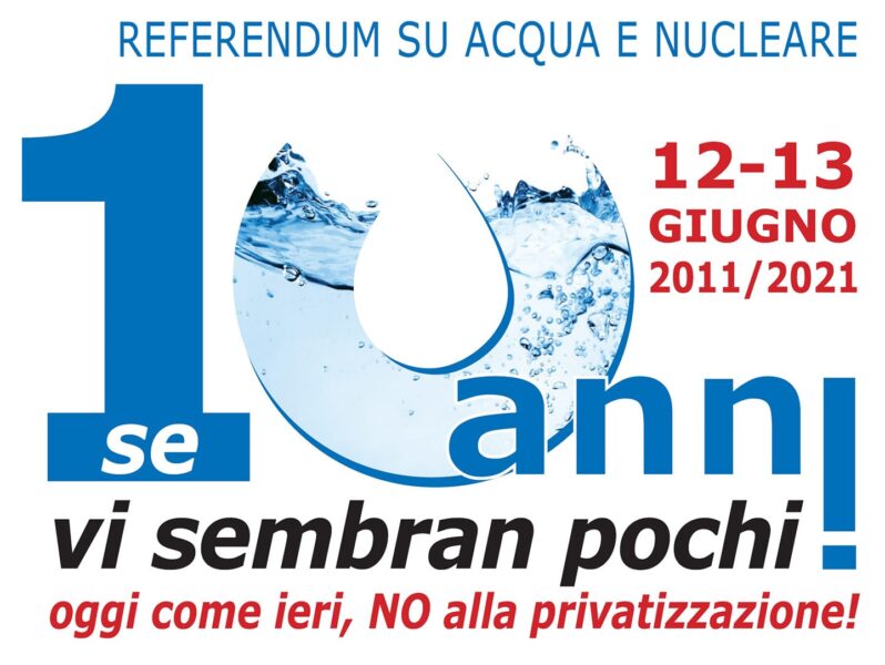 Acqua pubblica: gli italiani hanno detto Sì, ma il Governo ha la memoria corta