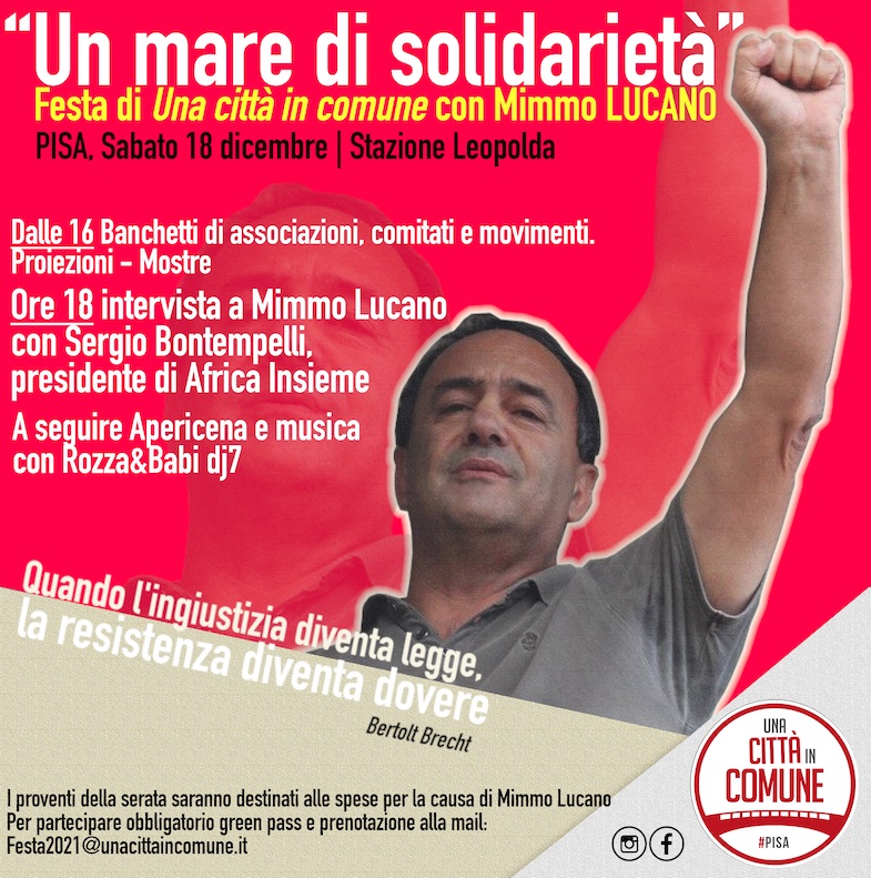 Festa di fine 2021 con Mimmo Lucano - Un mare di solidarietà