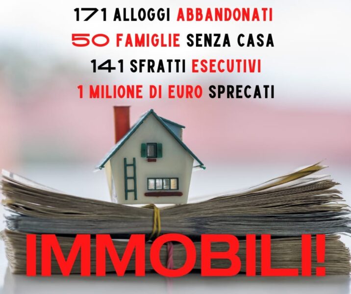 Diritto alla casa: centinaia di migliaia di euro per le albergazioni: aumento dell’860%. Proponiamo un piano straordinario